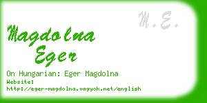 magdolna eger business card